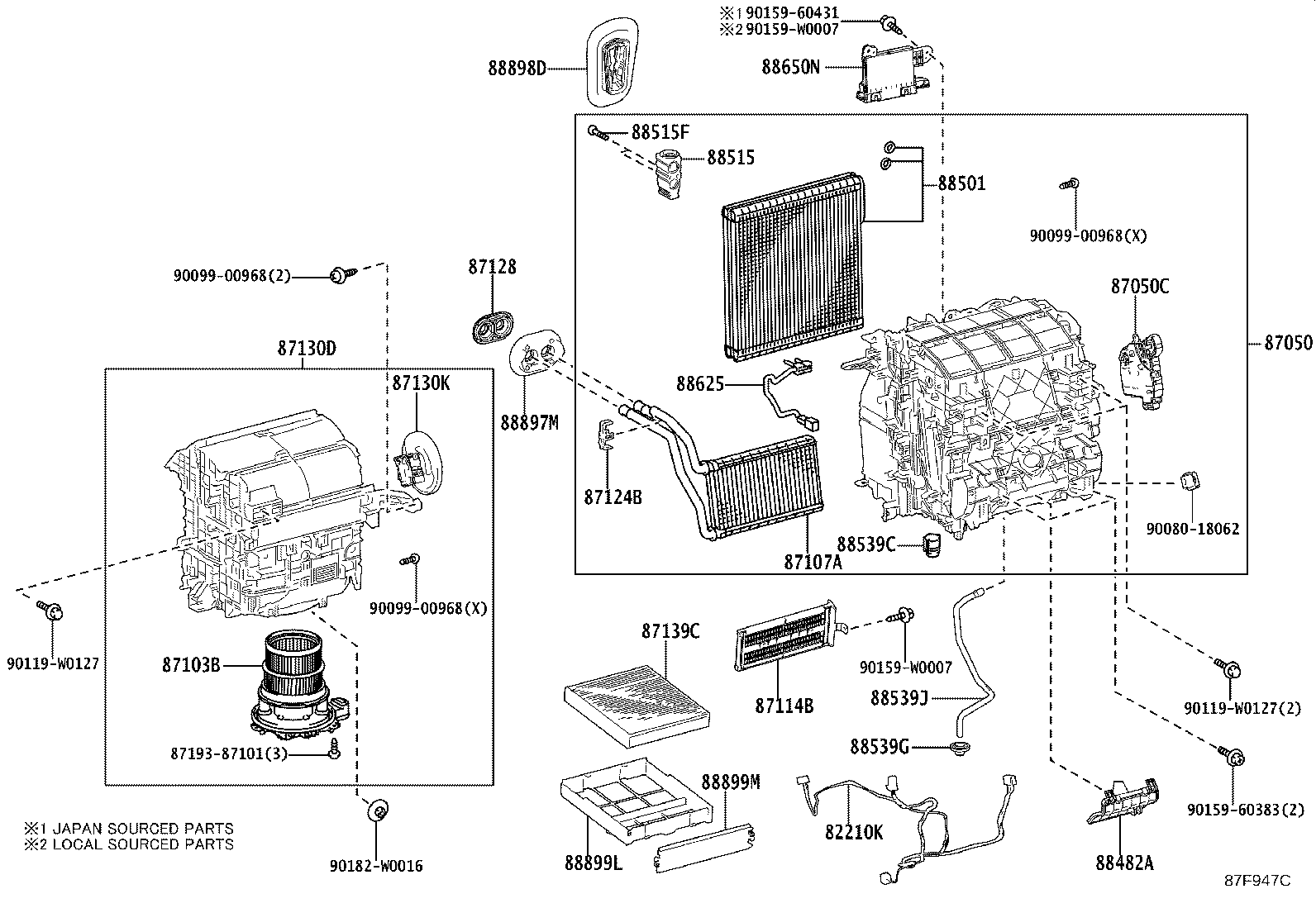 87103-F4030 MOTOR SUB-ASSY, BLOWER W/FAN product image