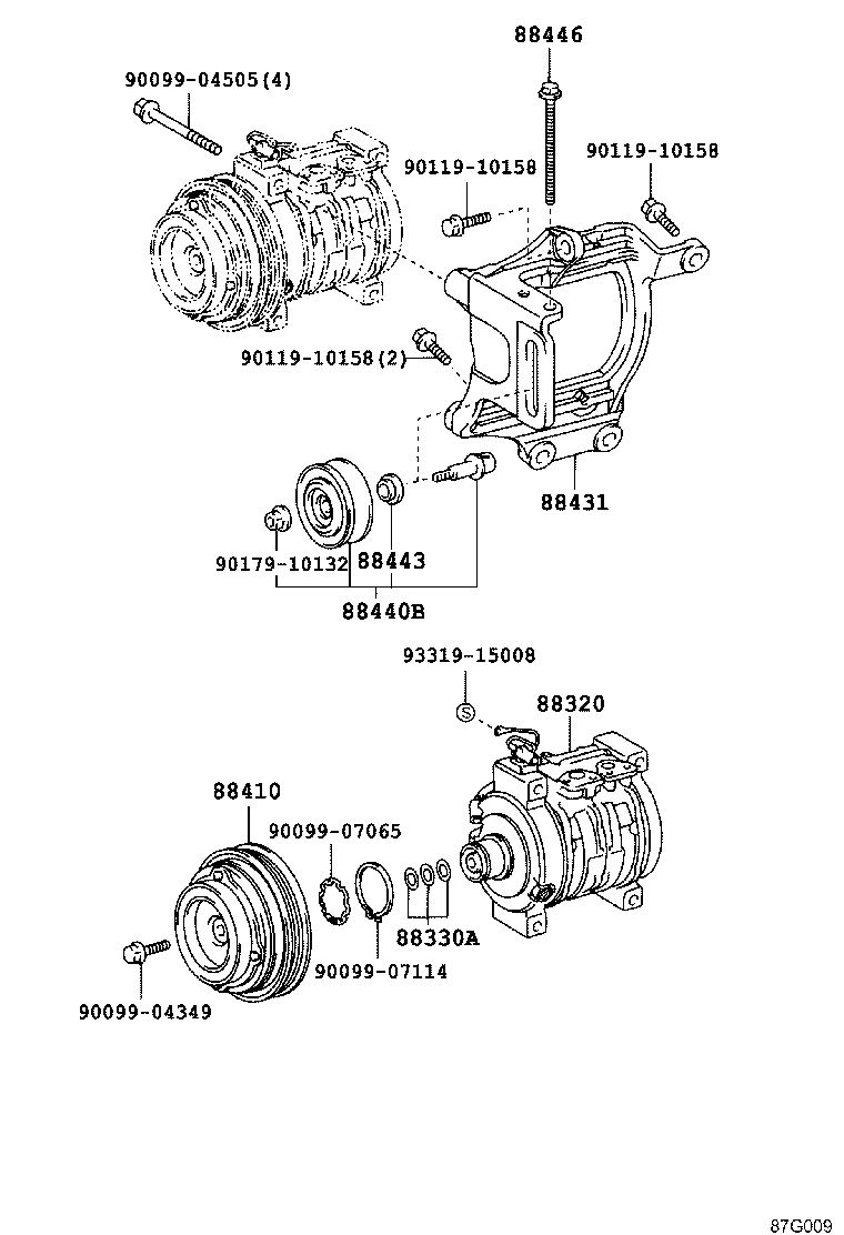 88320-43040 COMPRESSOR ASSY, COOLER product image