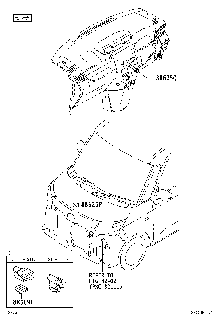 55962-B1010 DUCT, SIDE DEFROSTER NOZZLE, NO.2 product image