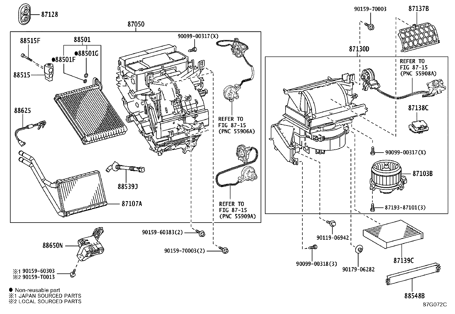87103-0D430 MOTOR SUB-ASSY, BLOWER W/FAN product image