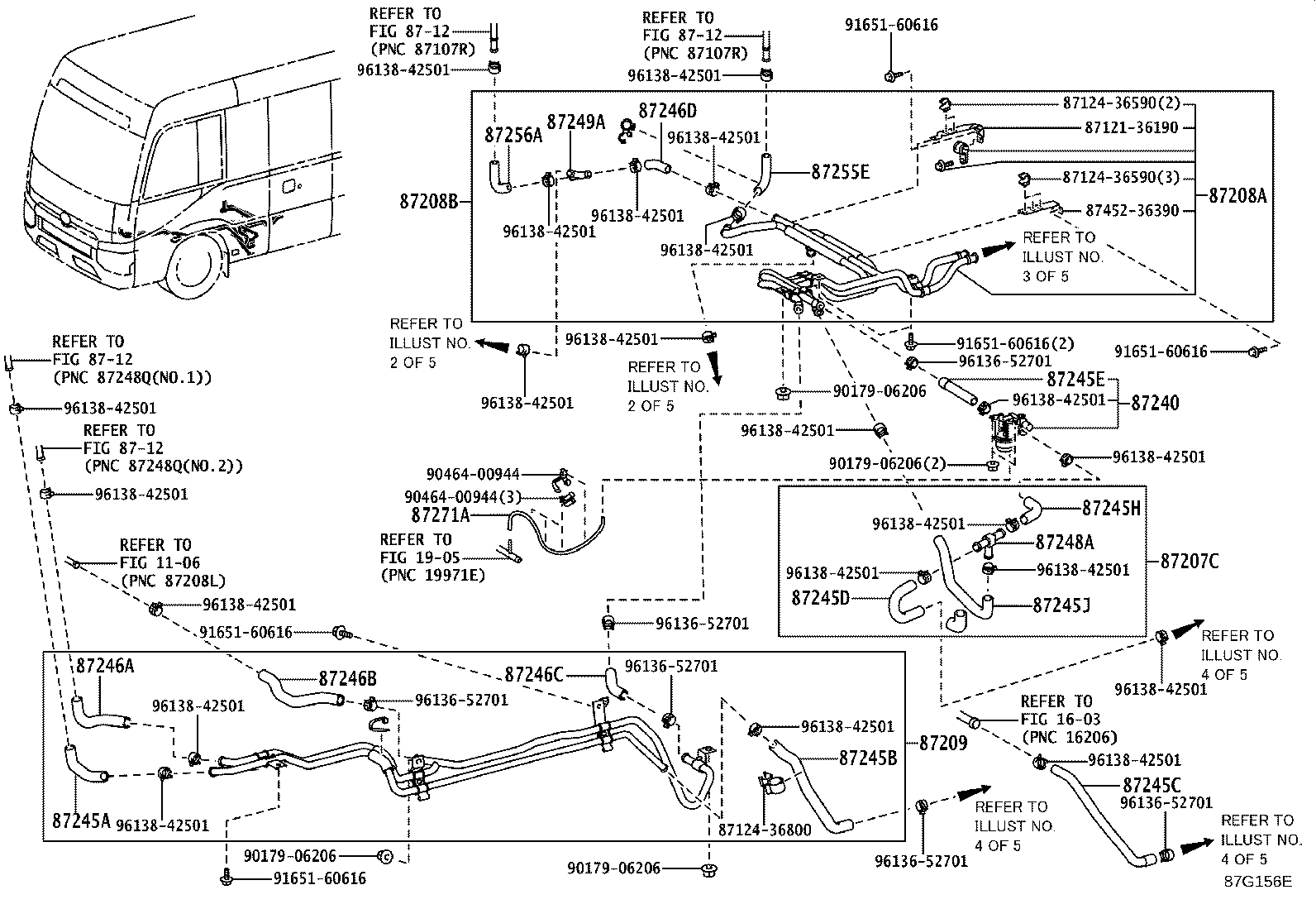 87245-V4100 HOSE, HEATER WATER, OUTLET product image