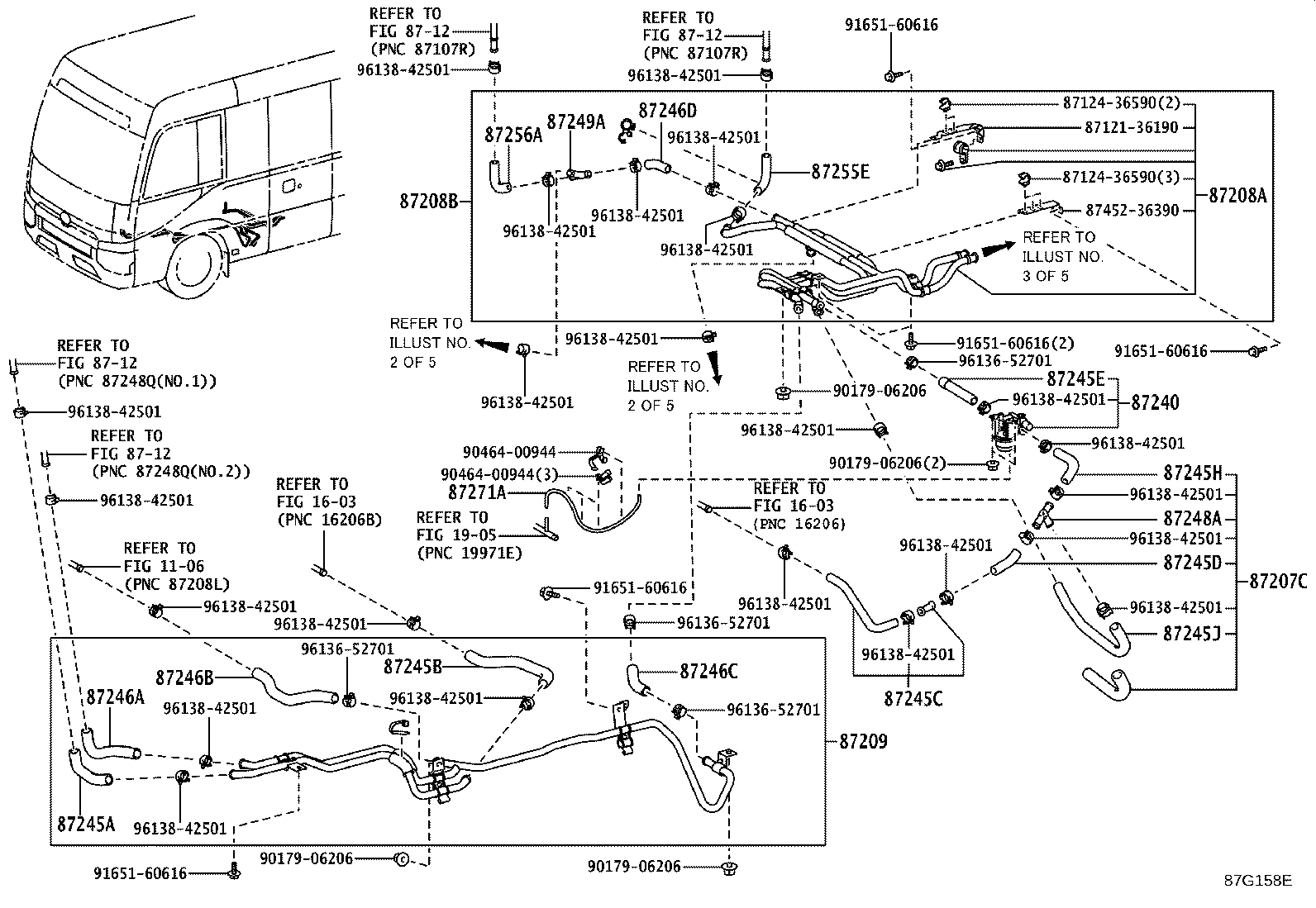 87245-V4100 HOSE, HEATER WATER, OUTLET product image