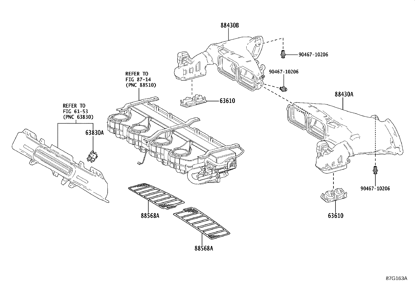 55950-36050 NOZZLE ASSY, DEFROSTER product image