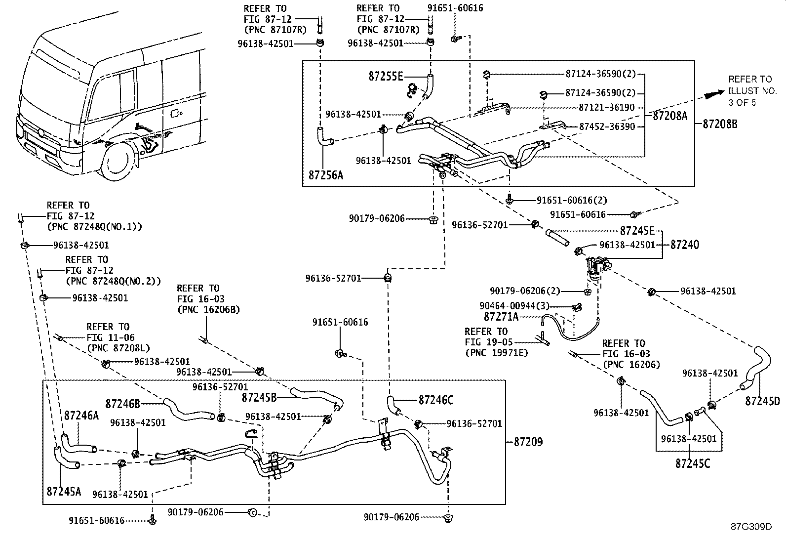 87245-V4100 HOSE, HEATER WATER, OUTLET product image