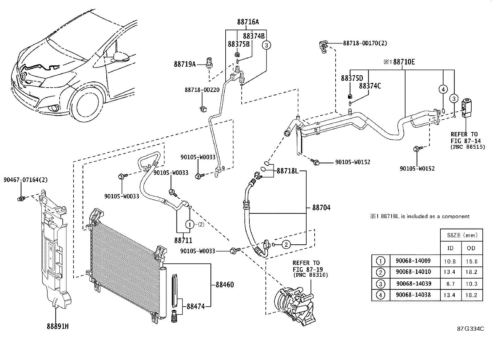 88374-33020 VALVE, SERVICE, NO.1 product image