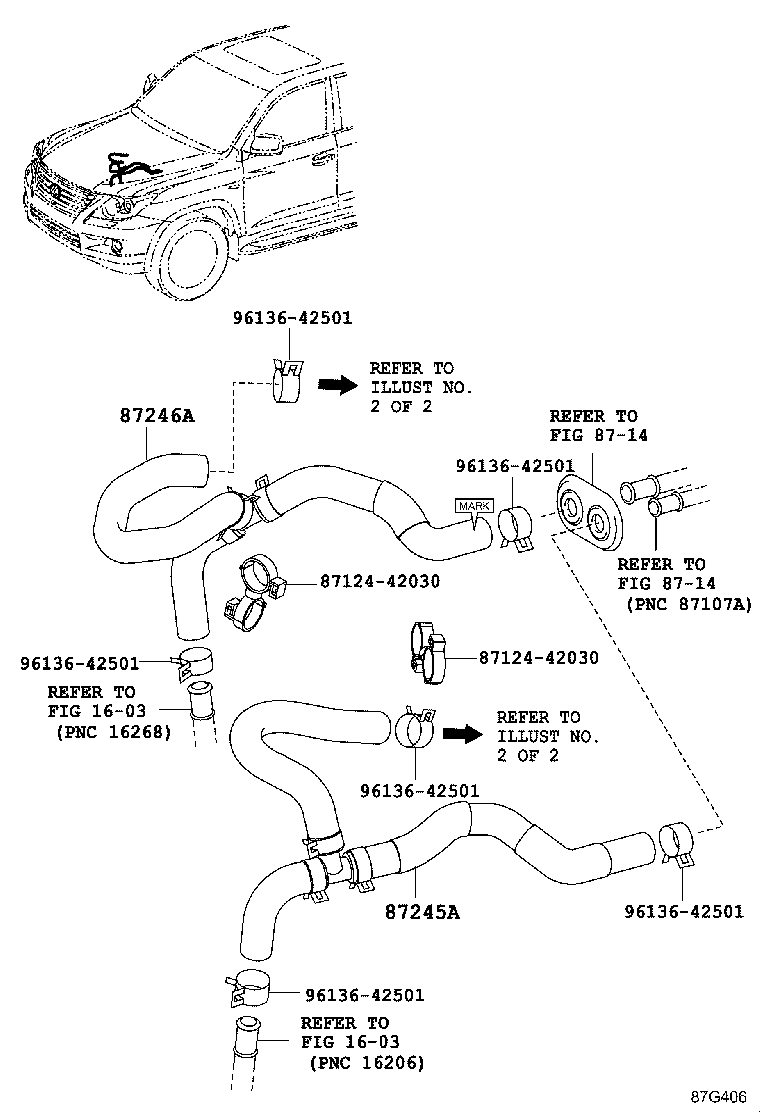 87209-60C00 HOSE, HEATER WATER, INLET A product image