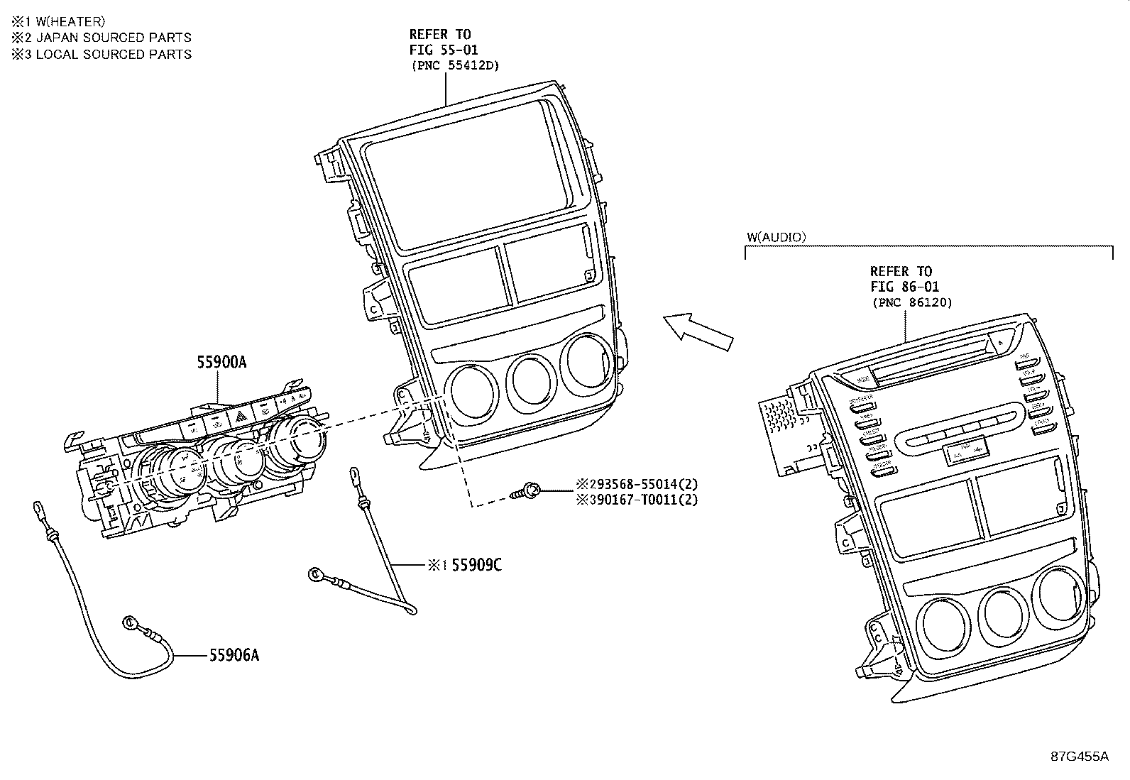 55840-0D110 DUCT, HEATER TO REGISTER, NO.4 product image