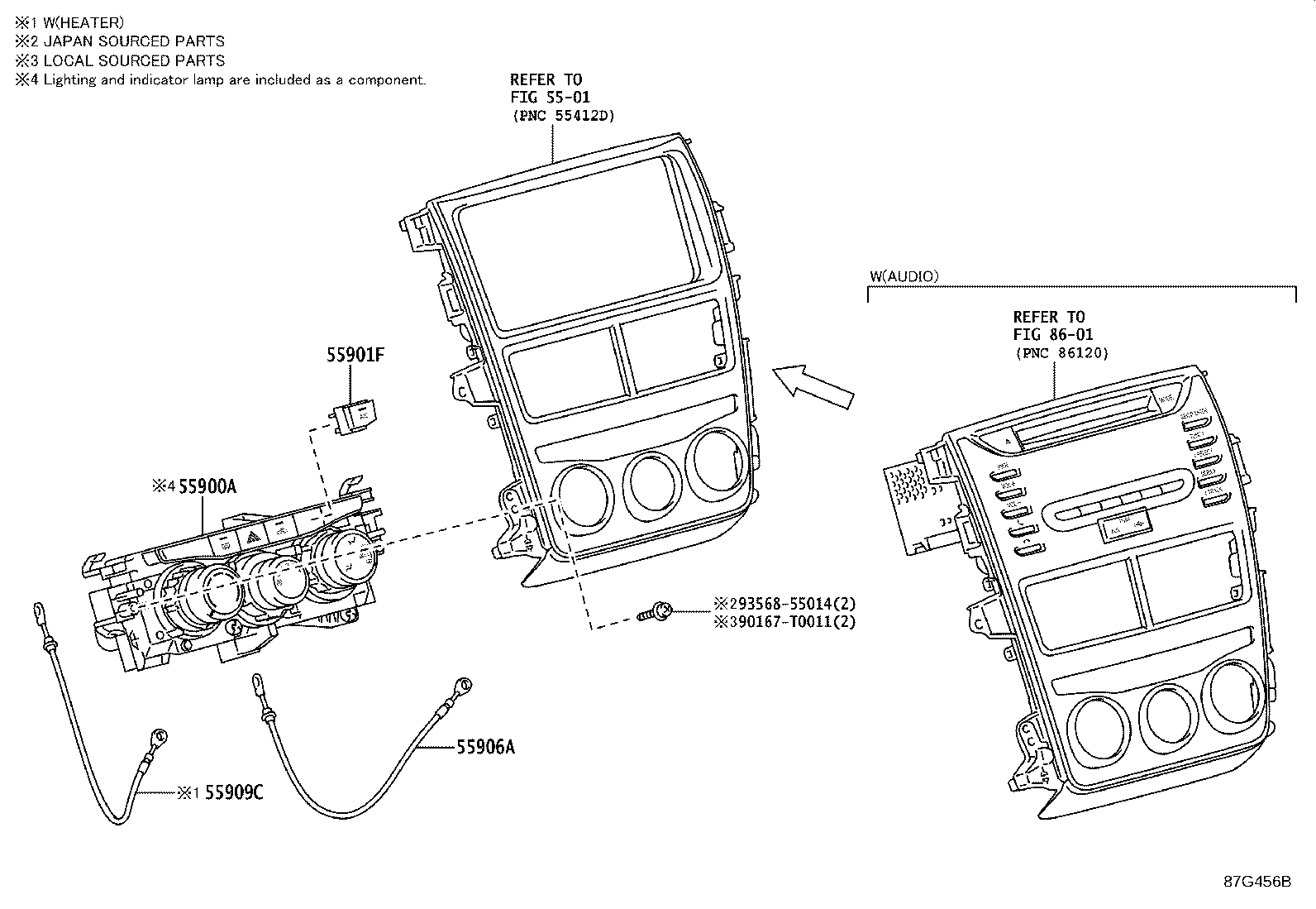 55840-0D110 DUCT, HEATER TO REGISTER, NO.4 product image