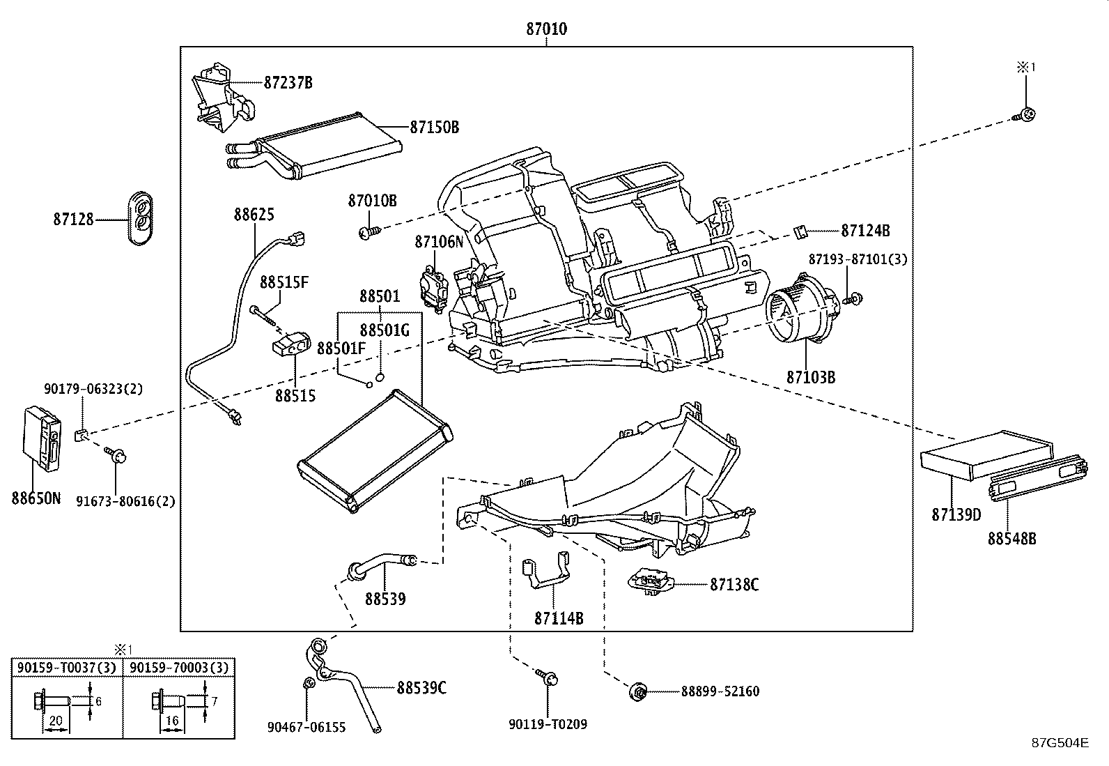 87103-0D450 MOTOR SUB-ASSY, BLOWER W/FAN product image