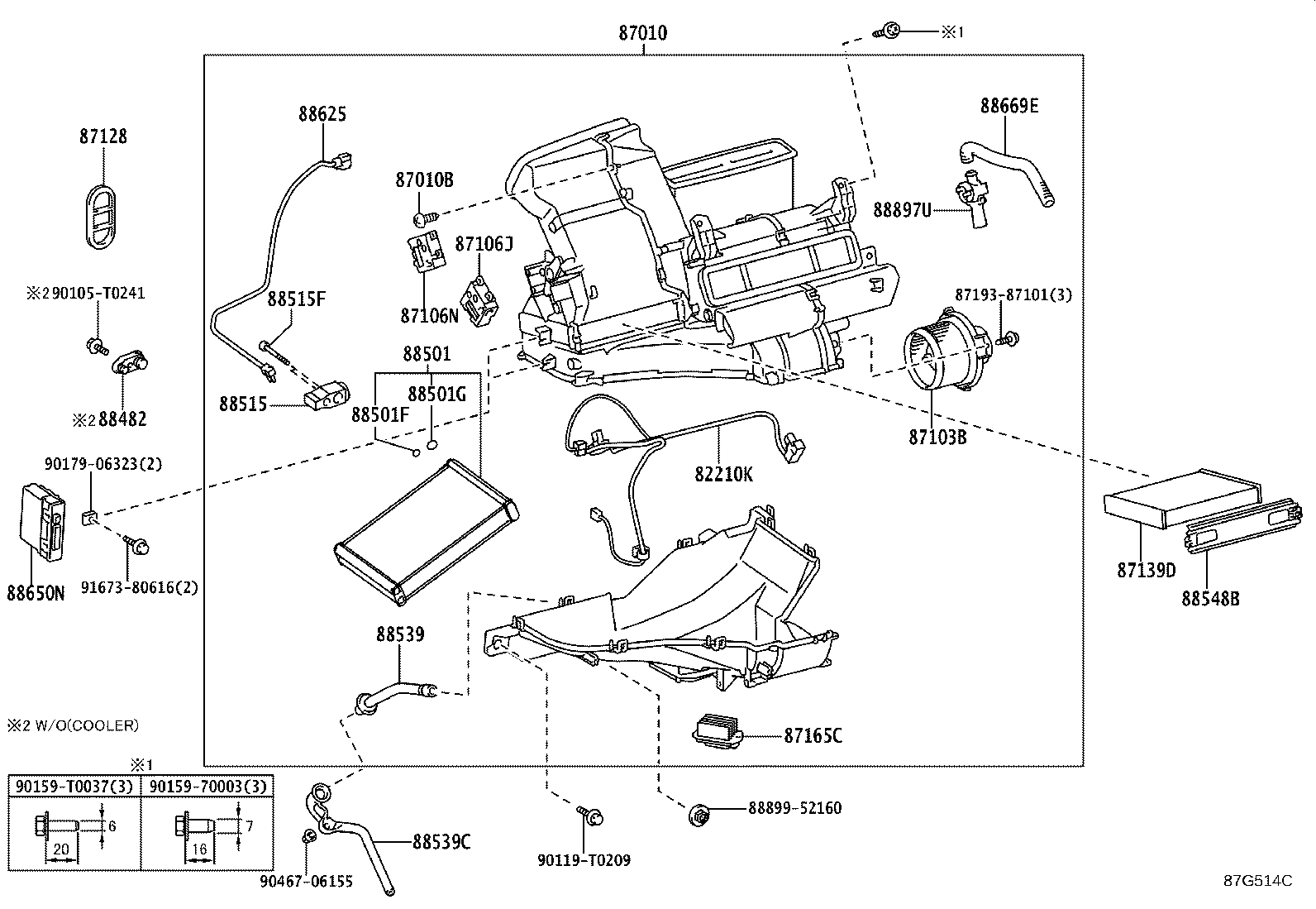 87103-0D450 MOTOR SUB-ASSY, BLOWER W/FAN product image