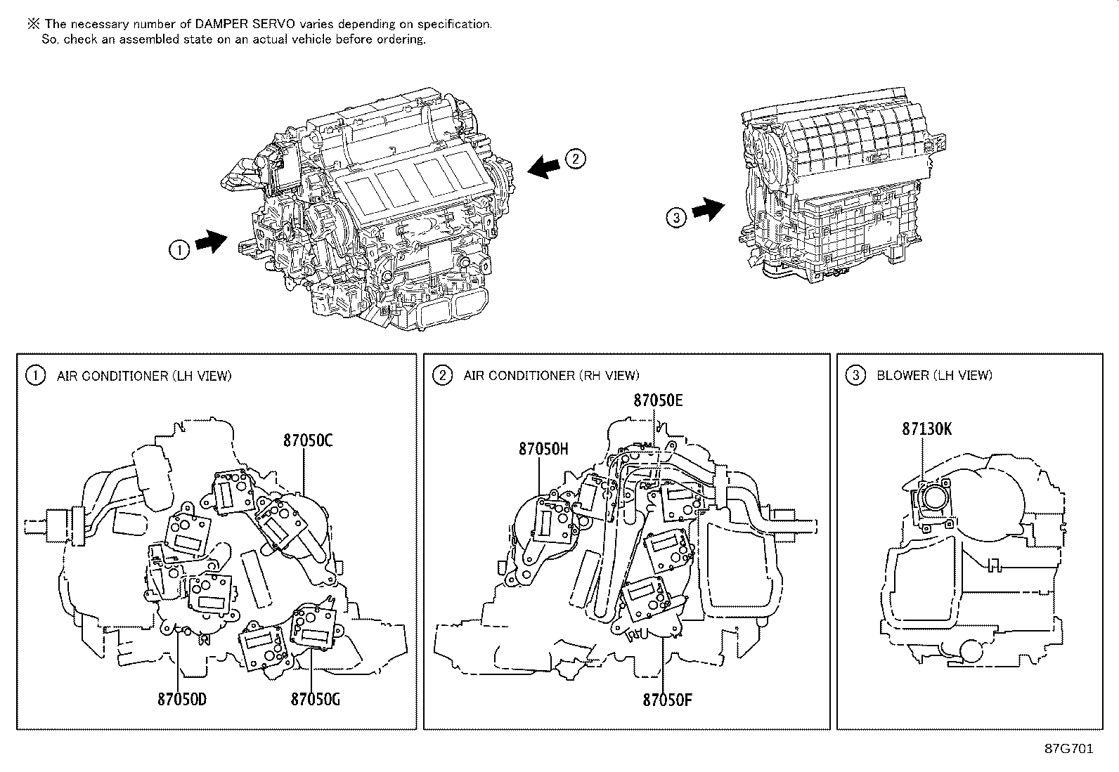 87103-11020 MOTOR SUB-ASSY, BLOWER W/FAN product image