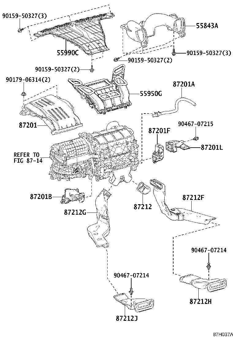 55950-58070 NOZZLE ASSY, DEFROSTER product image