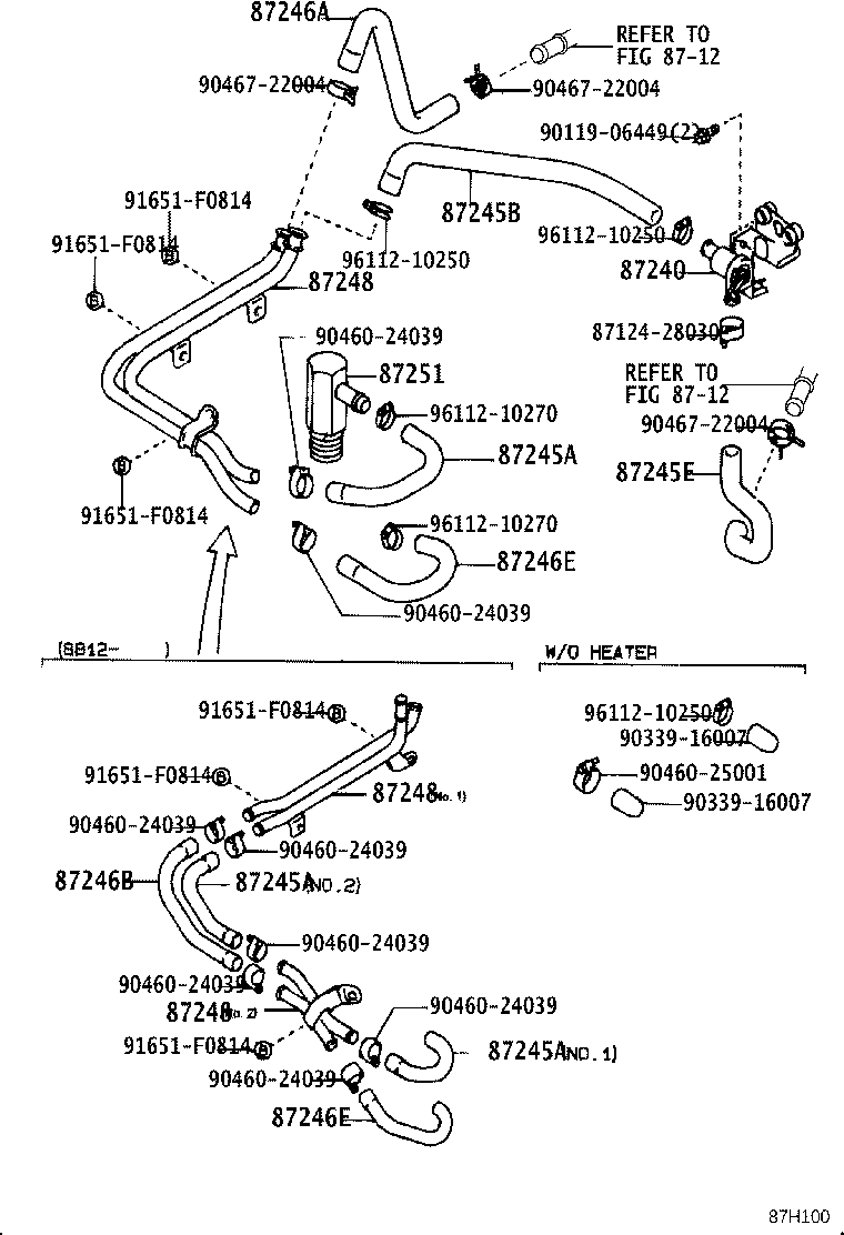 87208-22211 PIPE SUB-ASSY, WATER product image