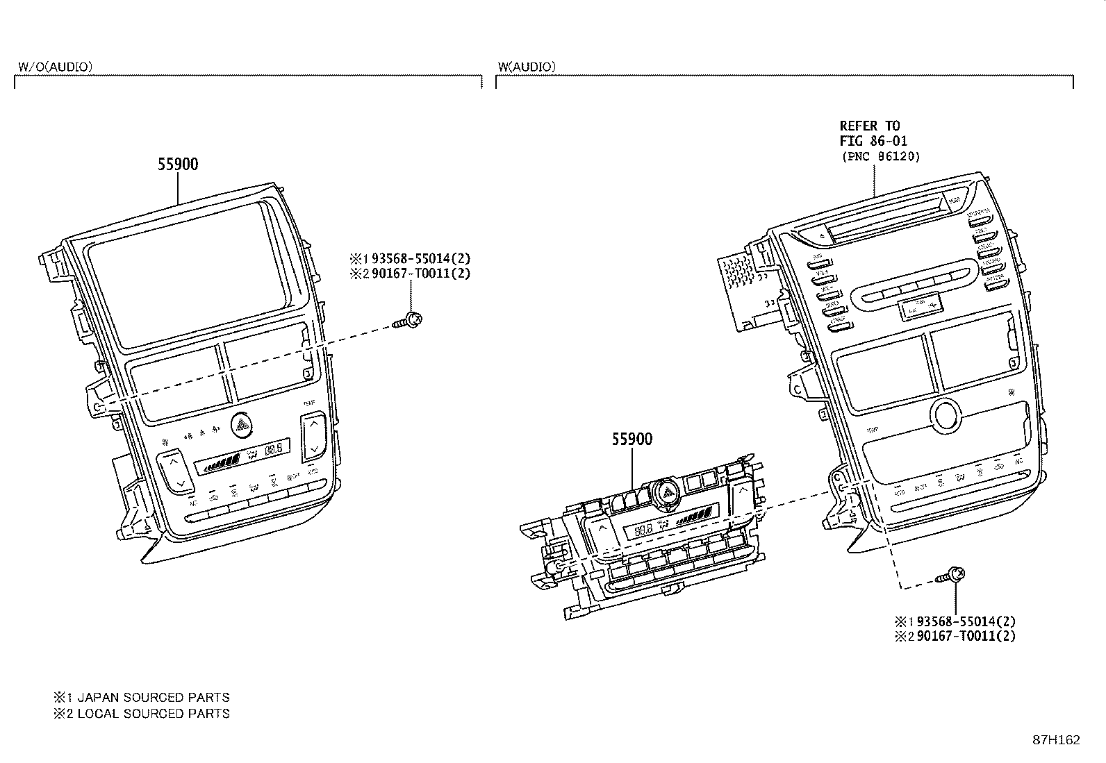 55840-0D110 DUCT, HEATER TO REGISTER, NO.4 product image