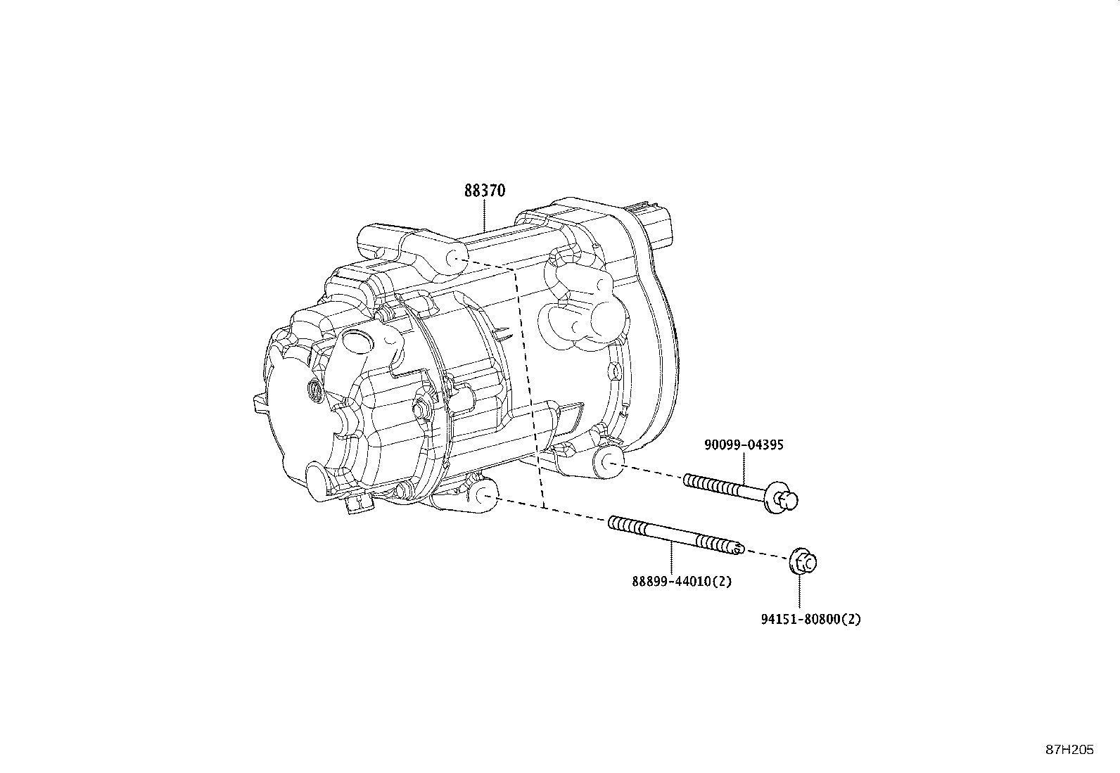 88320-42150 COMPRESSOR ASSY, COOLER product image