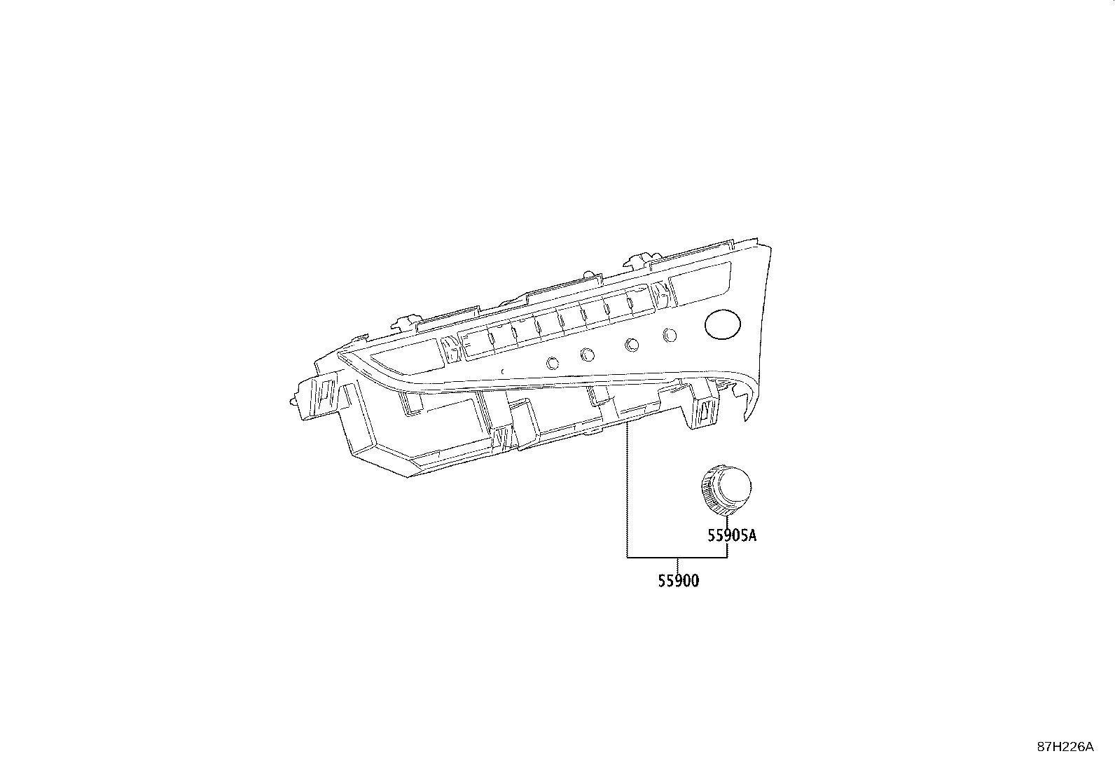 55843-33290 DUCT, HEATER TO REGISTER, NO.1 product image