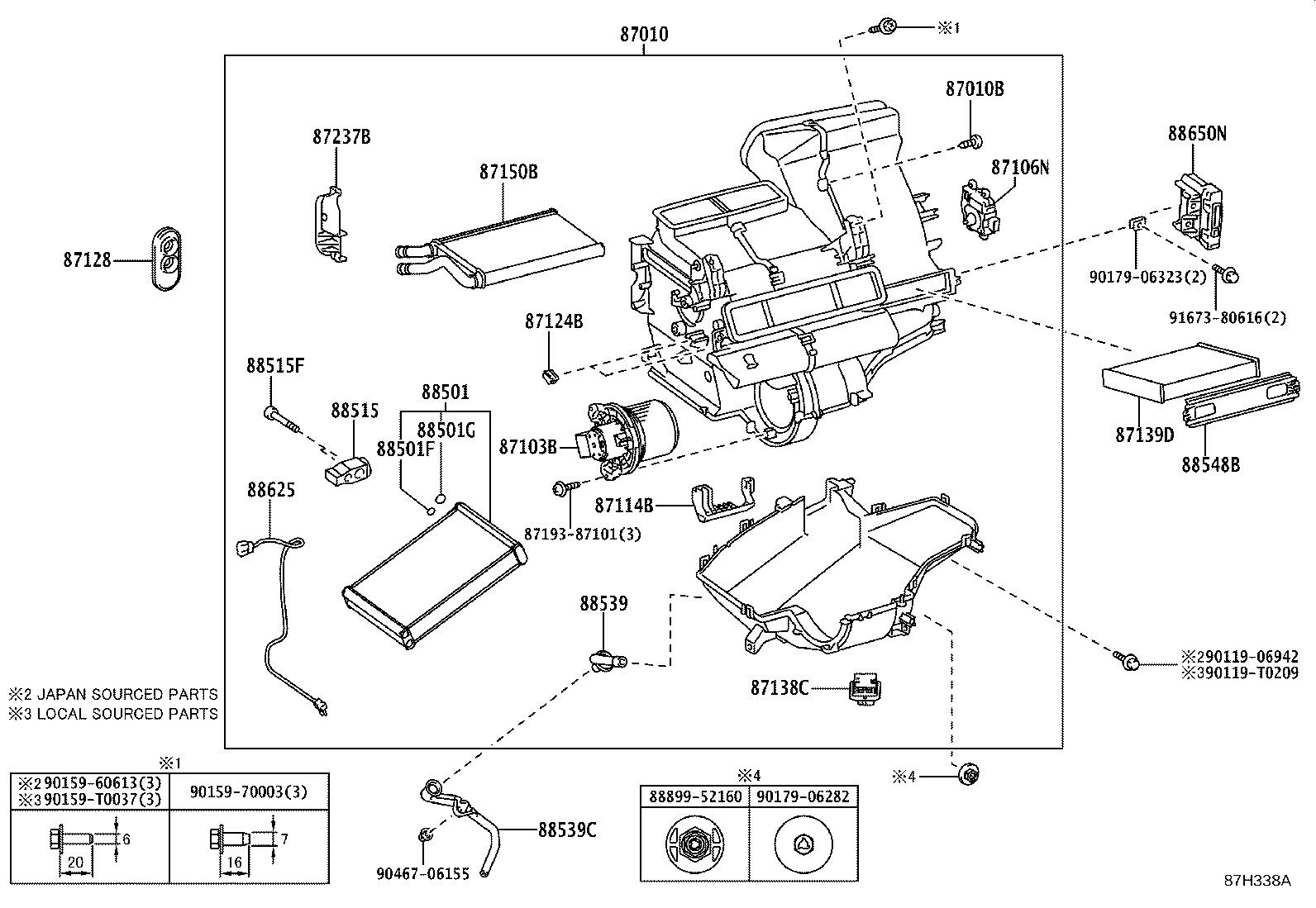 87103-0D460 MOTOR SUB-ASSY, BLOWER W/FAN product image