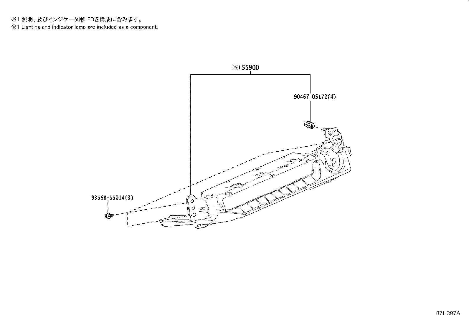 89941-76010 THERMISTOR ASSY, AIR CONDITIONER product image
