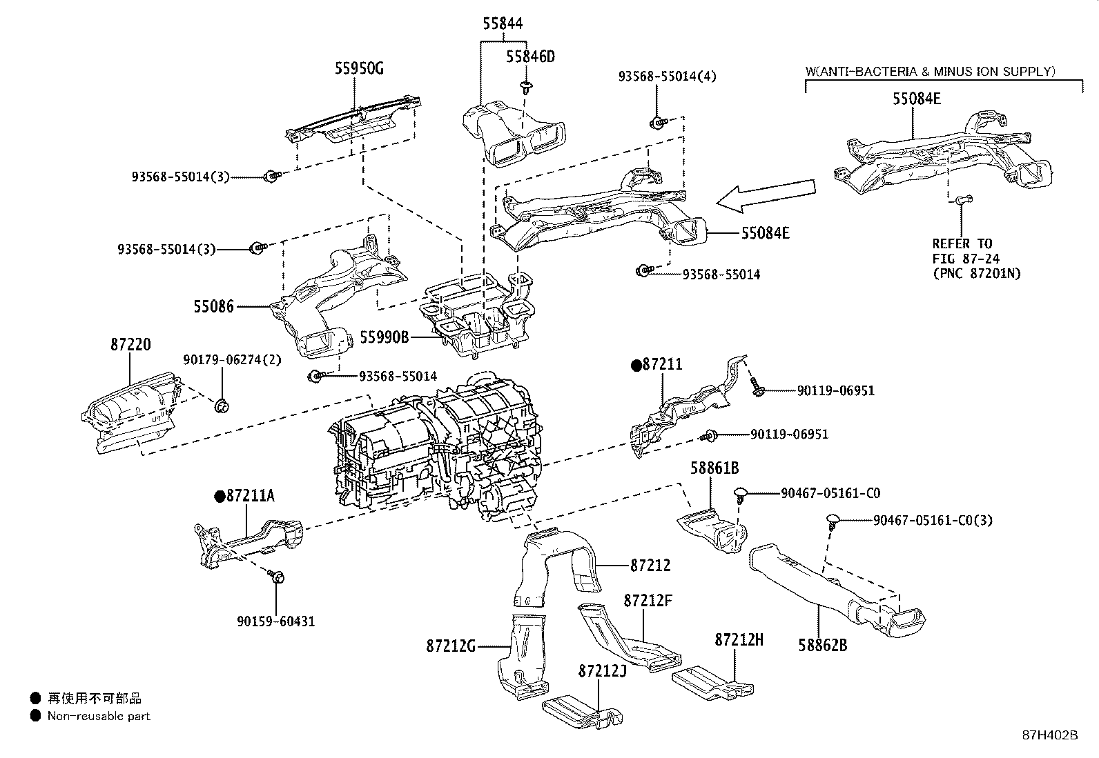 89941-76010 THERMISTOR ASSY, AIR CONDITIONER product image