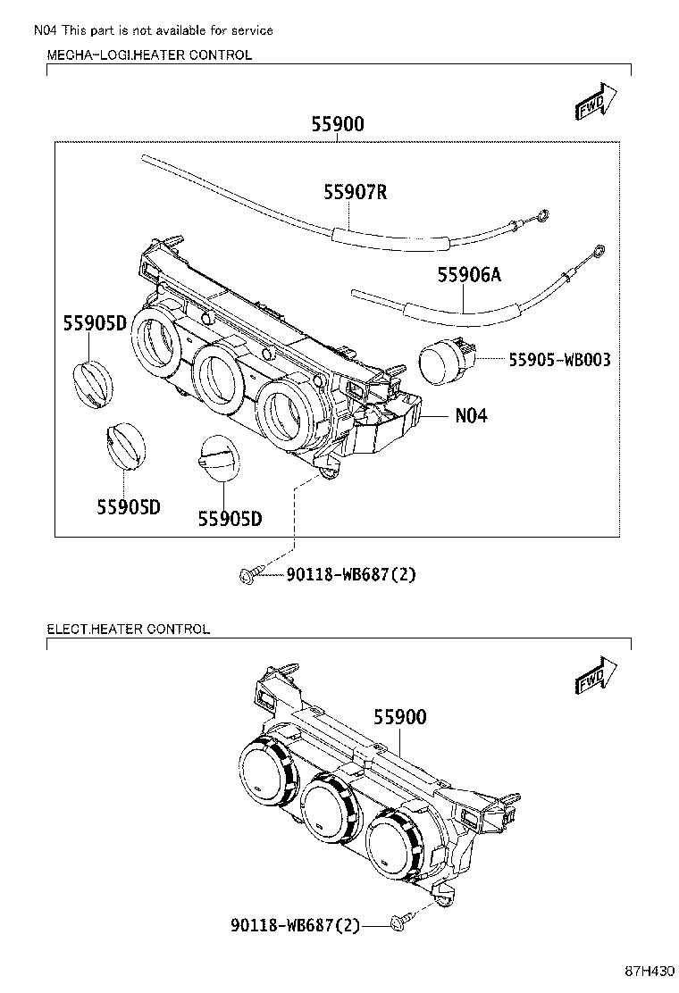 55840-WB001 DUCT ASSY, HEATER TO REGISTER product image
