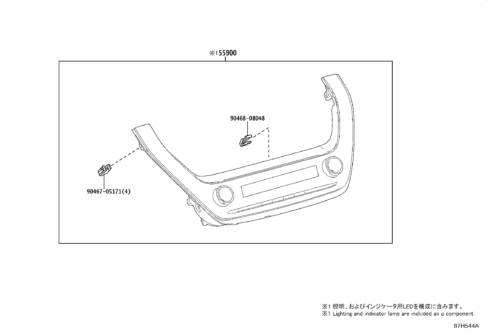 58862-02010 DUCT, CONSOLE BOX, NO.2 product image