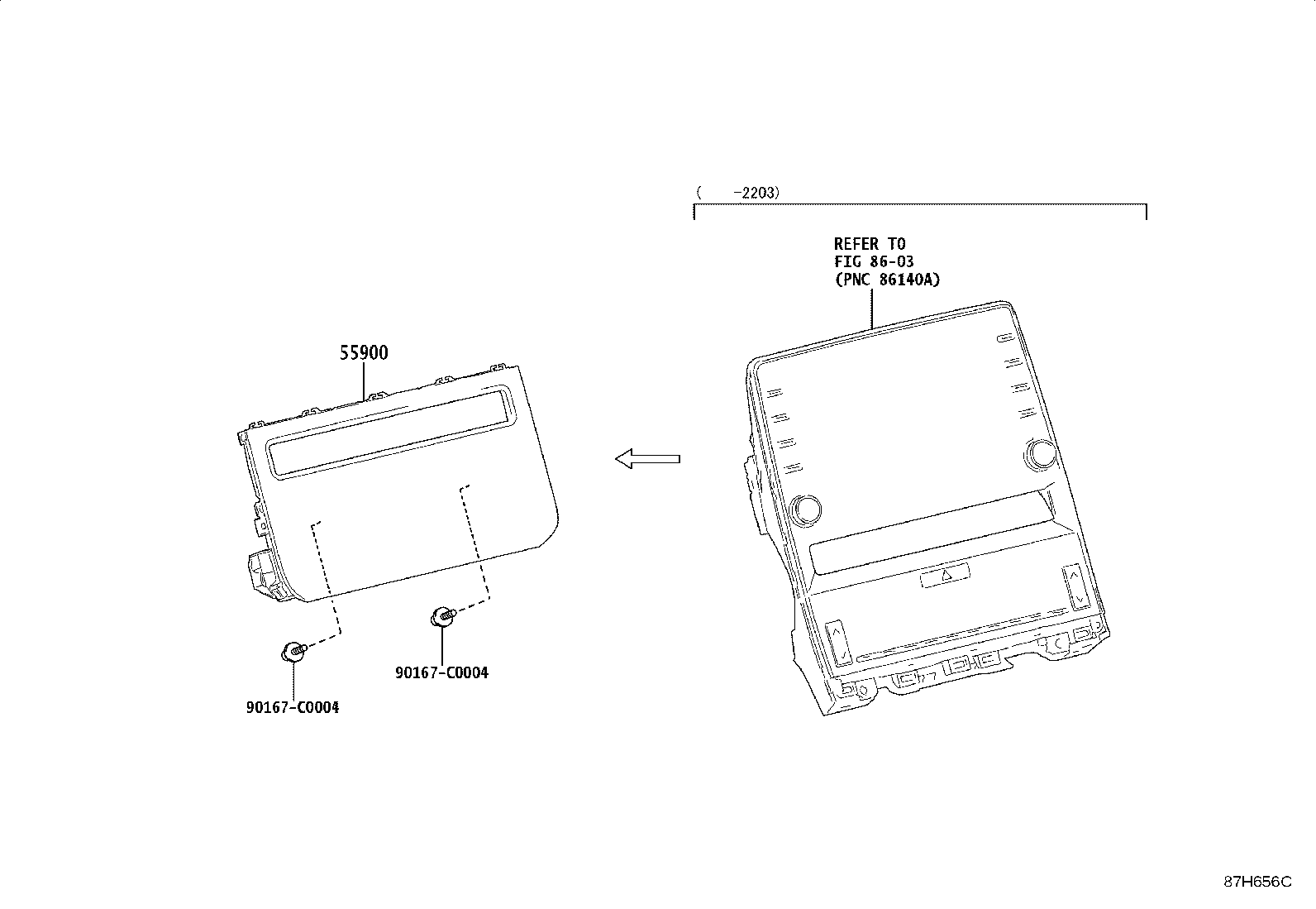 55844-07080 DUCT SUB-ASSY, HEATER TO REGISTER, NO.2 product image