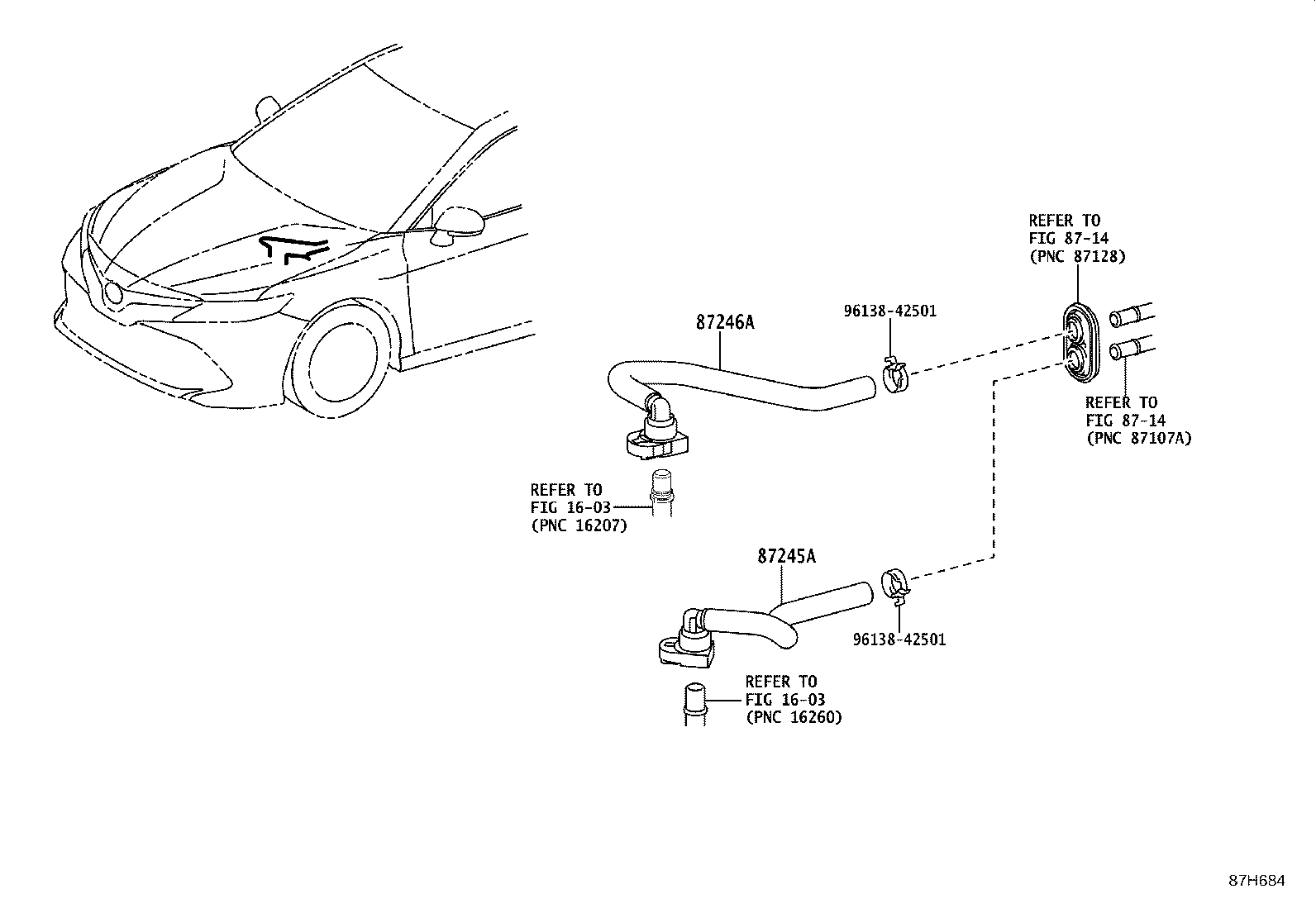 87209-06150 HOSE, HEATER WATER, INLET A product image
