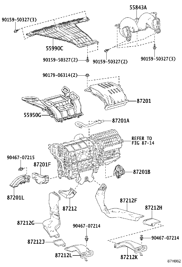 55950-58070 NOZZLE ASSY, DEFROSTER product image