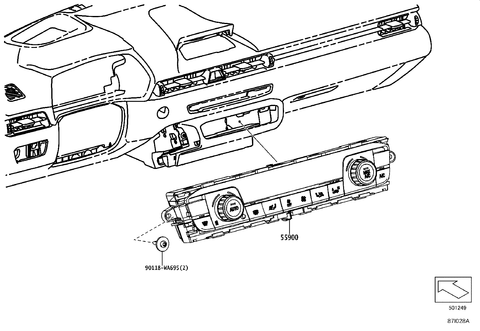 55084-WAA01 DUCT SUB-ASSY, HEATER TO REGISTER, NO.2 product image