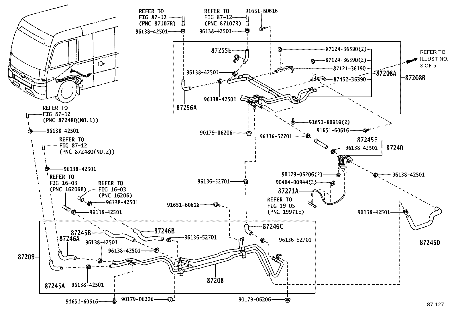 87245-V4100 HOSE, HEATER WATER, OUTLET product image