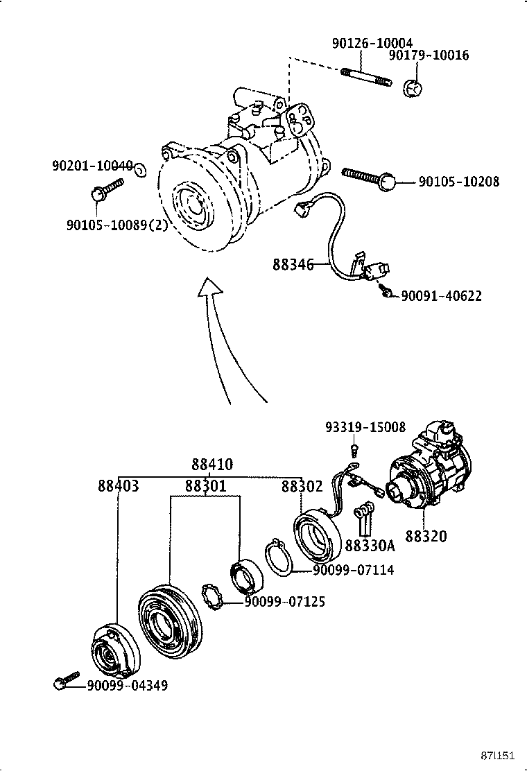 88320-3A030 COMPRESSOR ASSY, COOLER product image