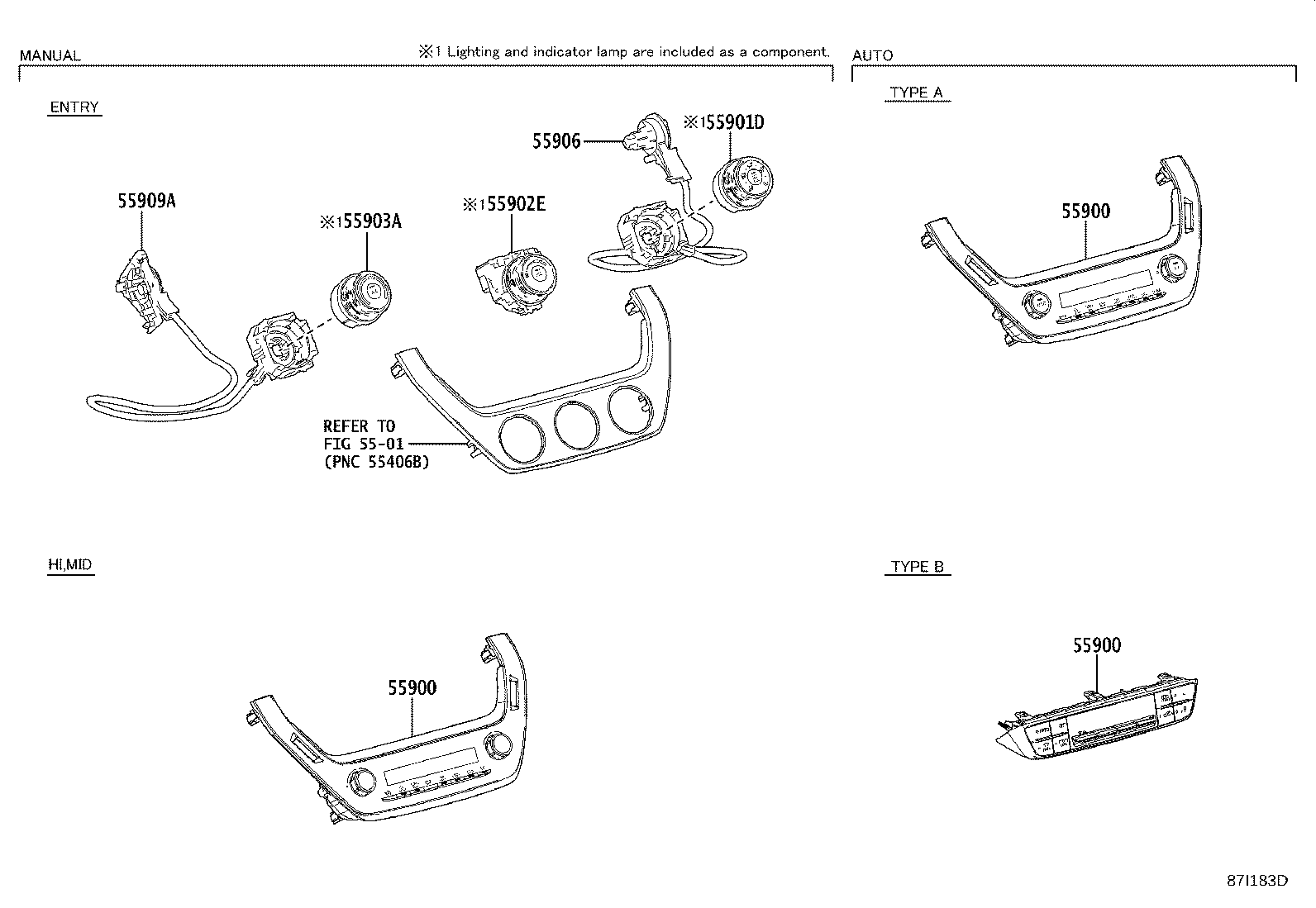55086-02680 DUCT SUB-ASSY, HEATER TO REGISTER, CENTER product image