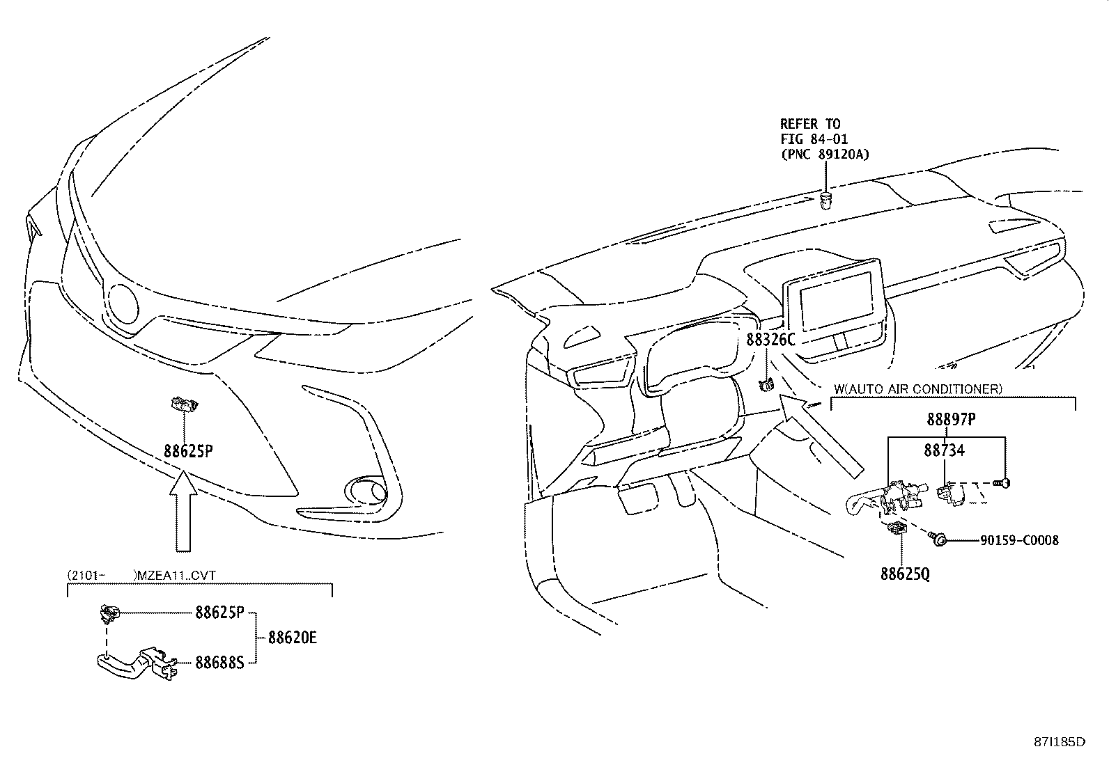 55086-02680 DUCT SUB-ASSY, HEATER TO REGISTER, CENTER product image