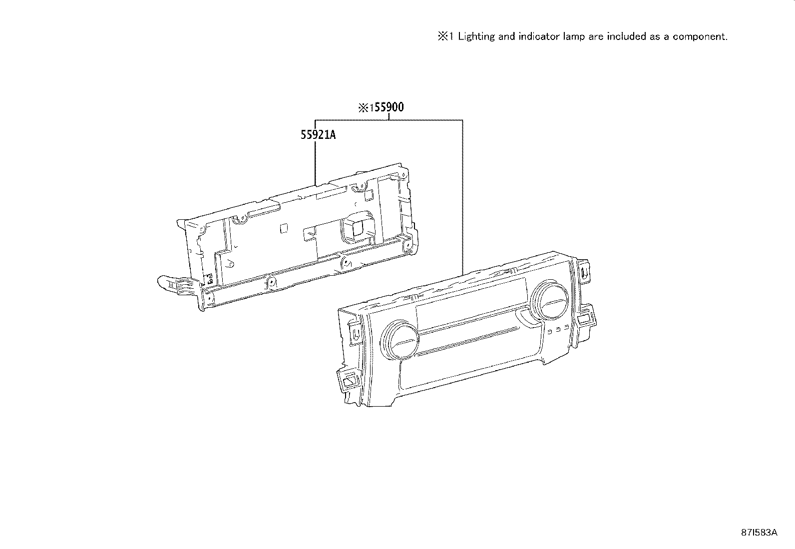 55843-58090 DUCT, HEATER TO REGISTER, NO.1 product image