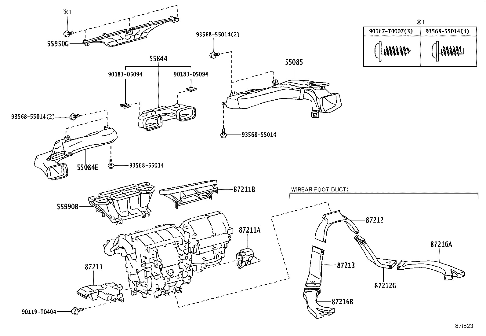 55906-0K060 CABLE SUB-ASSY, DEFROSTER DAMPER CONTROL product image