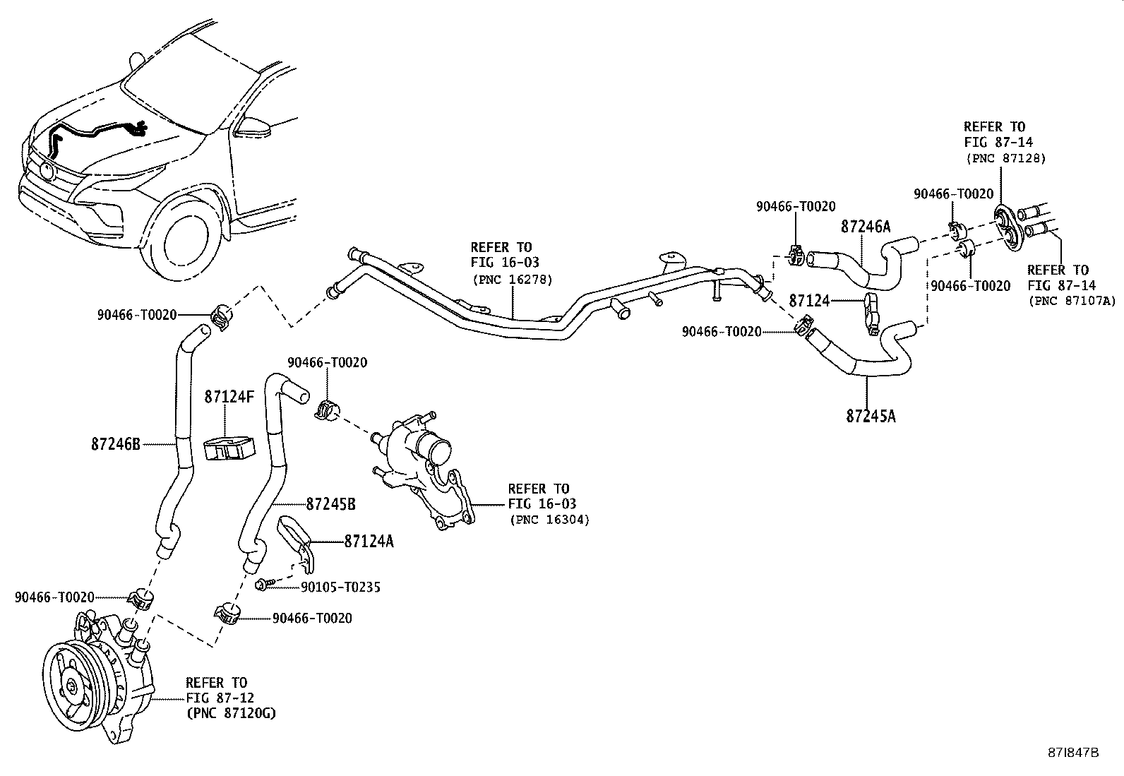 87124-0K150 CLAMP, HEATER product image