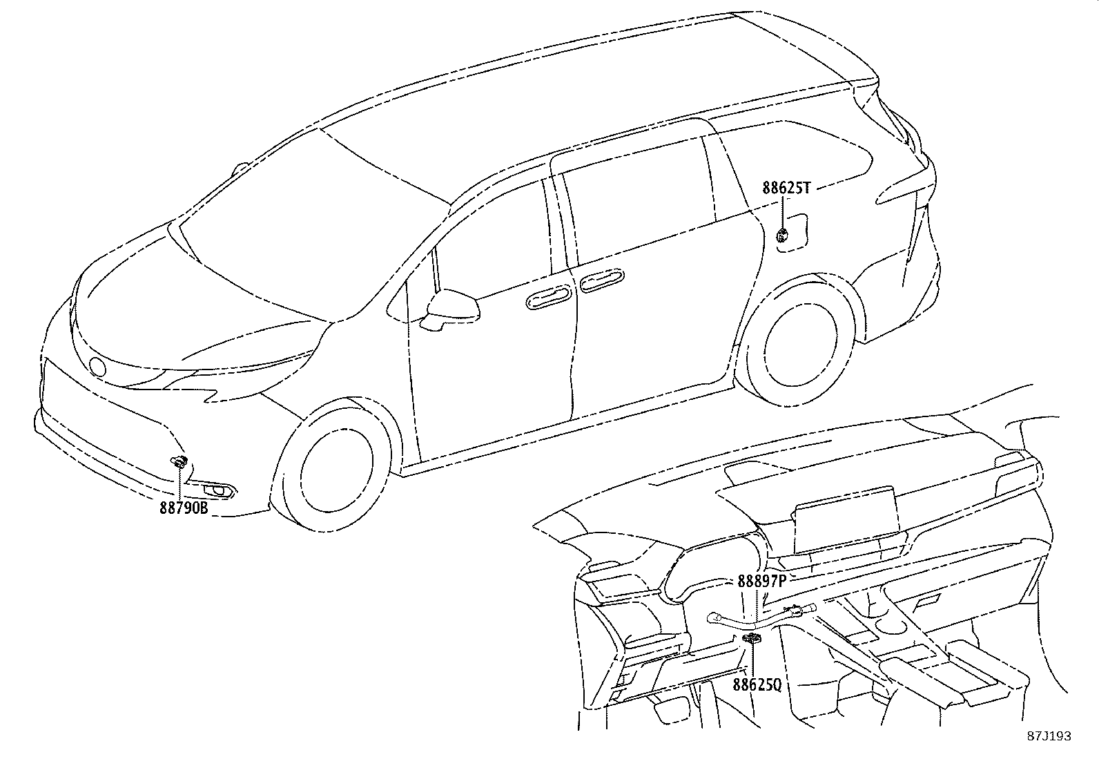 55843-08050 DUCT, HEATER TO REGISTER, NO.1 product image