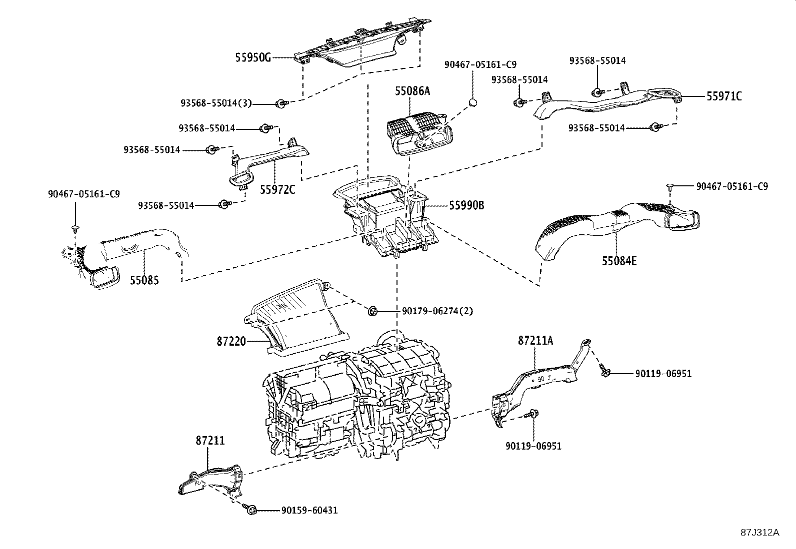 55900-52C10 CONTROL ASSY, AIR CONDITIONER product image