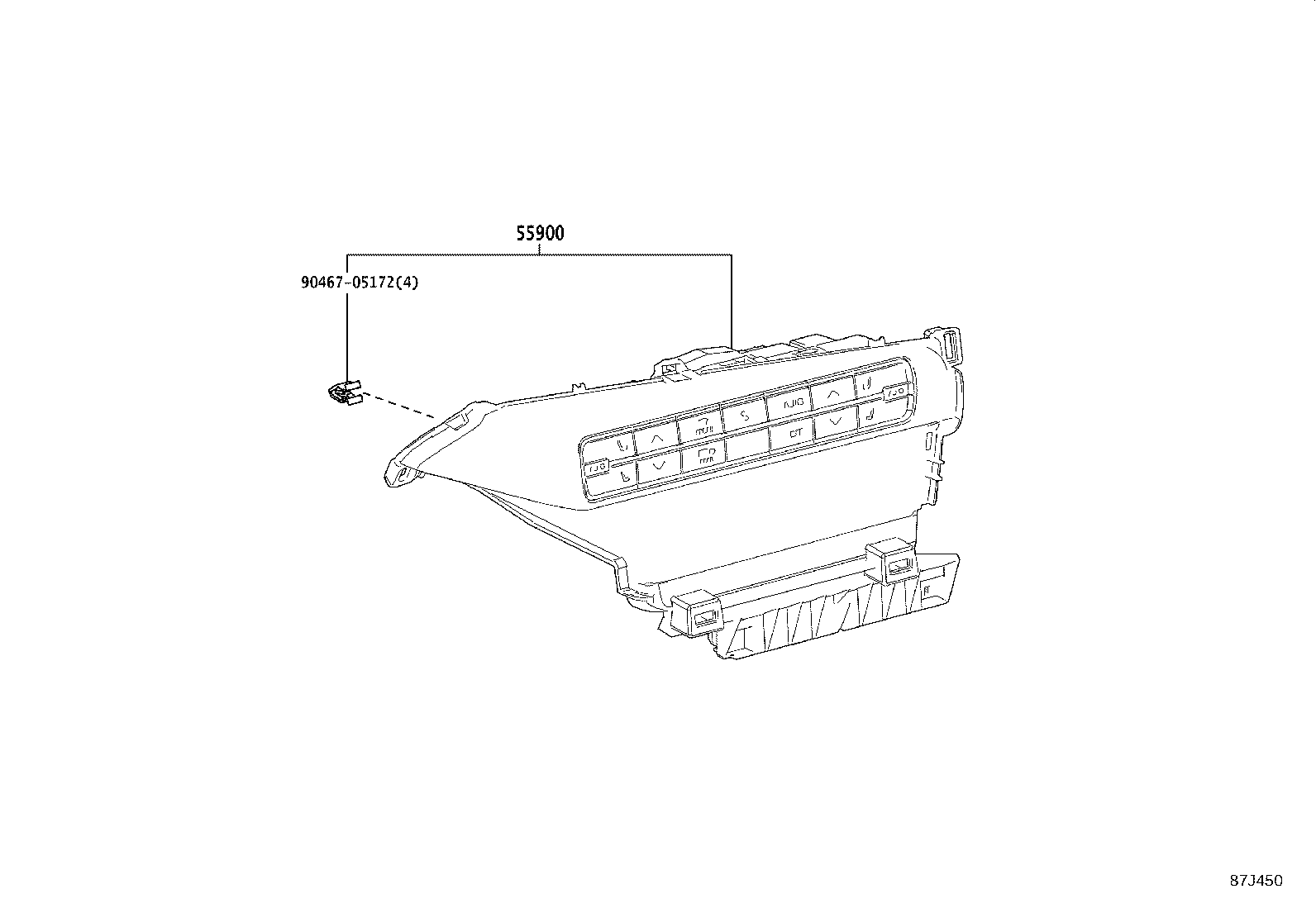 55846-62020 DUCT, HEATER TO REGISTER, NO.4 product image