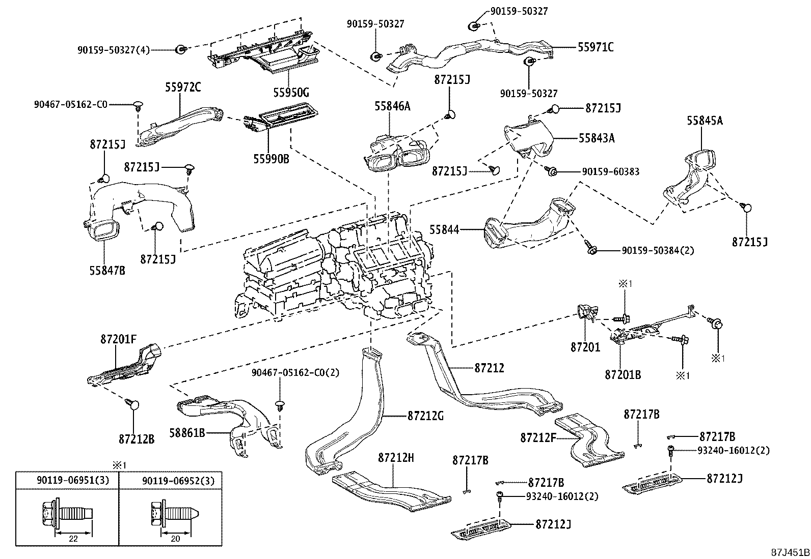 55846-62020 DUCT, HEATER TO REGISTER, NO.4 product image
