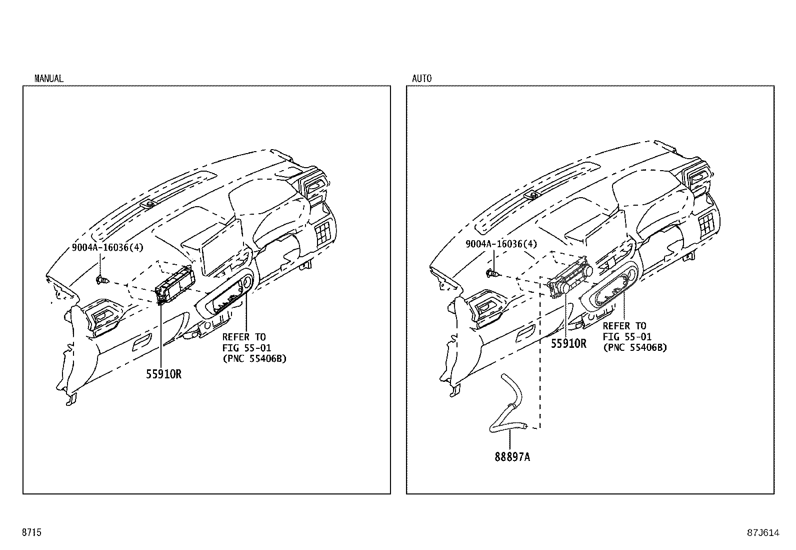 55872-BZ180 SEAL, AIR DUCT,NO.2 product image