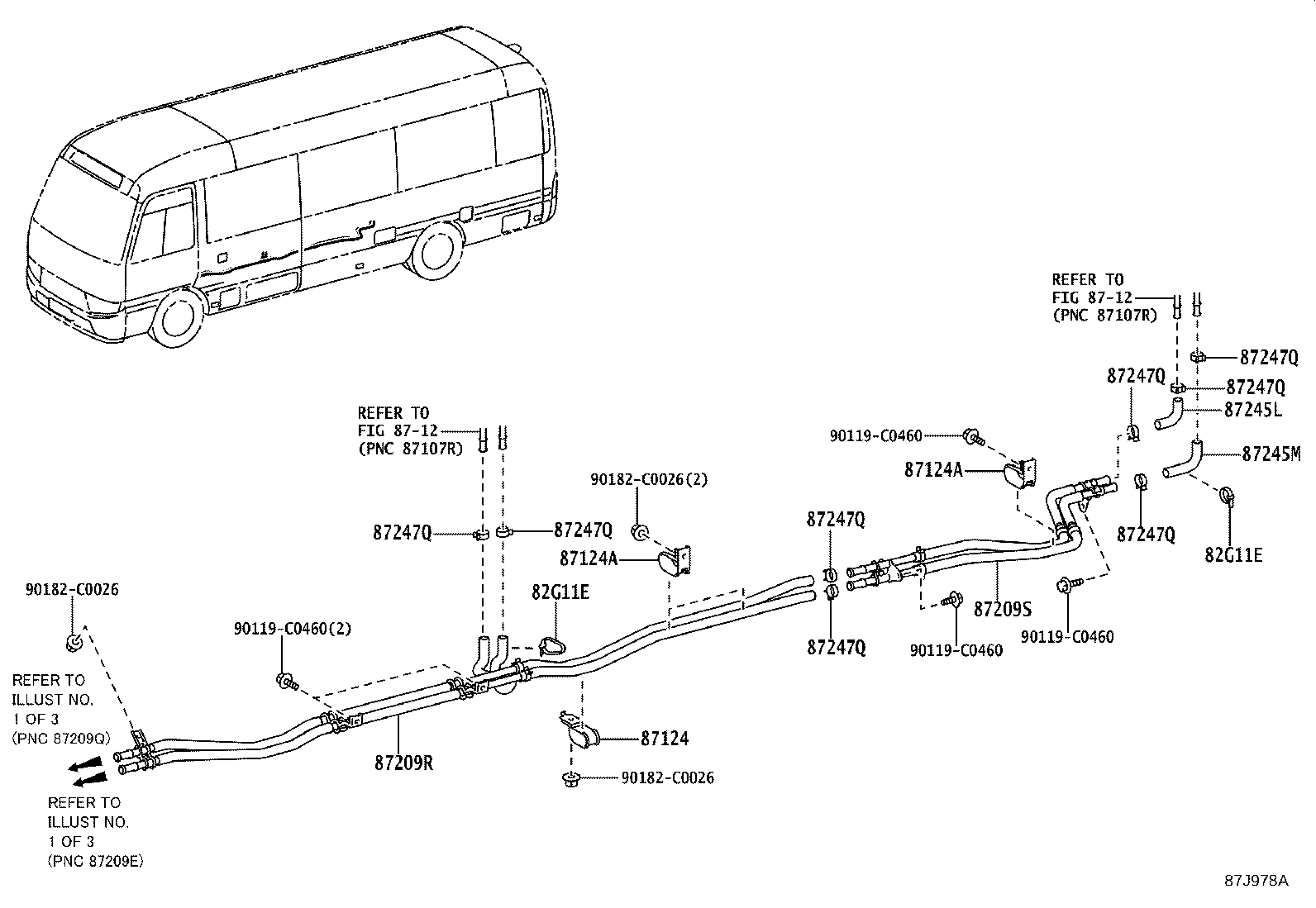 87121-0S050 BRACKET, HEATER NO.2 product image