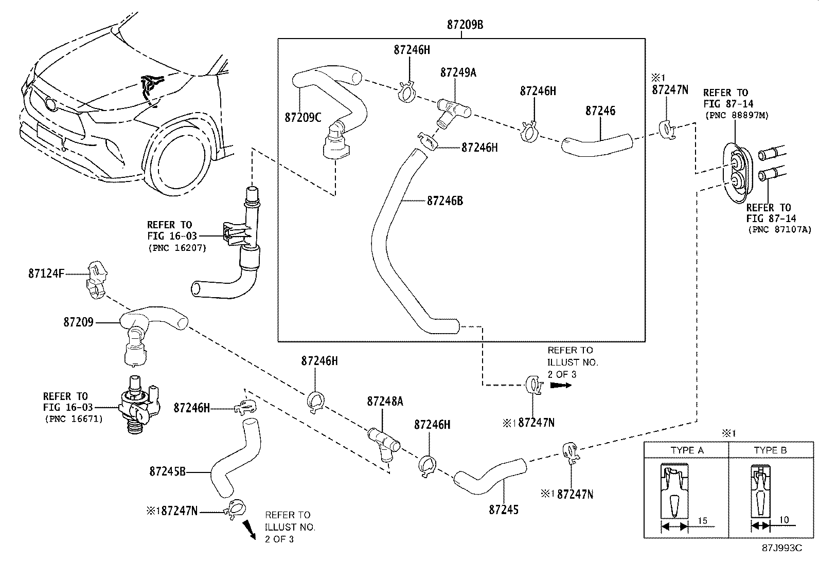 87209-0E510 HOSE SUB-ASSY, WATER product image