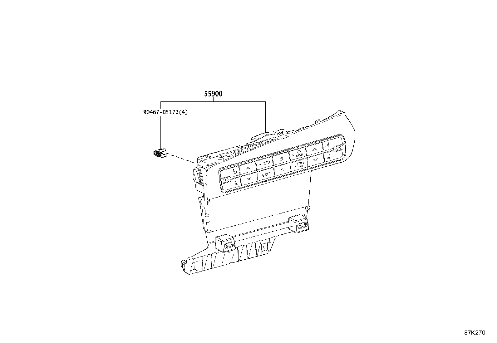 55846-62050 DUCT, HEATER TO REGISTER, NO.4 product image