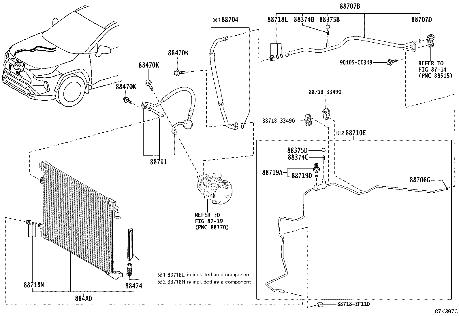 88711-0R040 HOSE, COOLER REFRIGERANT DISCHARGE, NO.1 product image