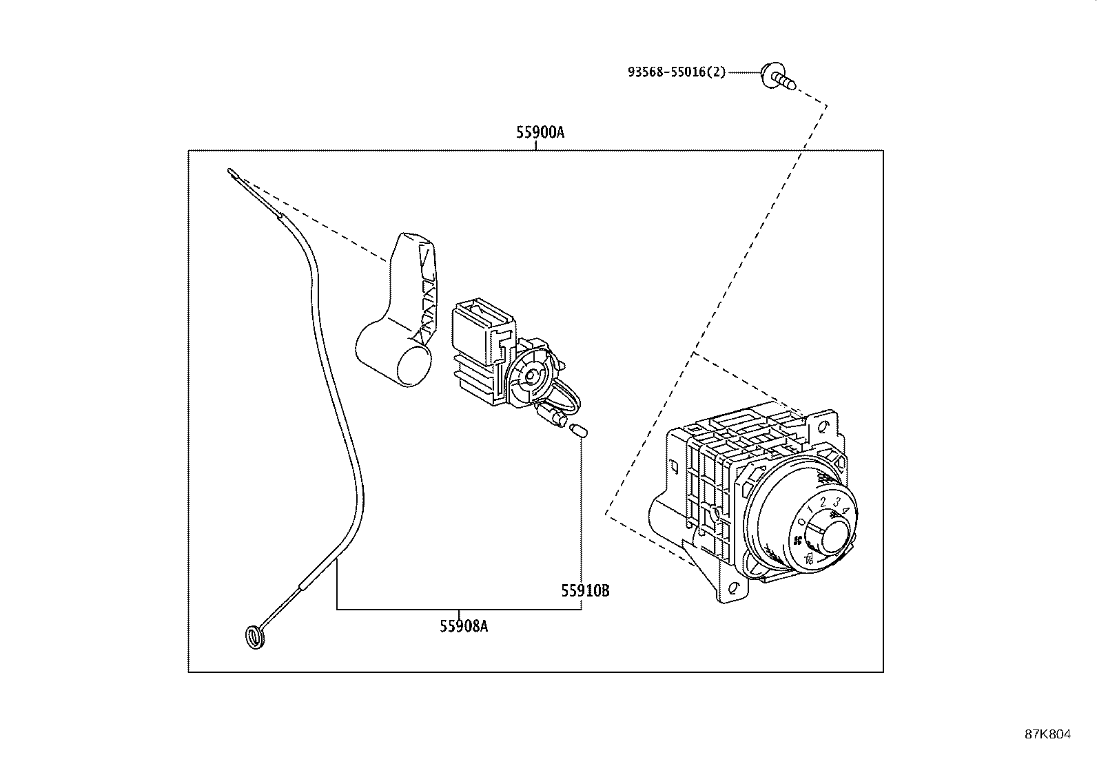 55843-F1010 DUCT, HEATER TO REGISTER, NO.1 product image