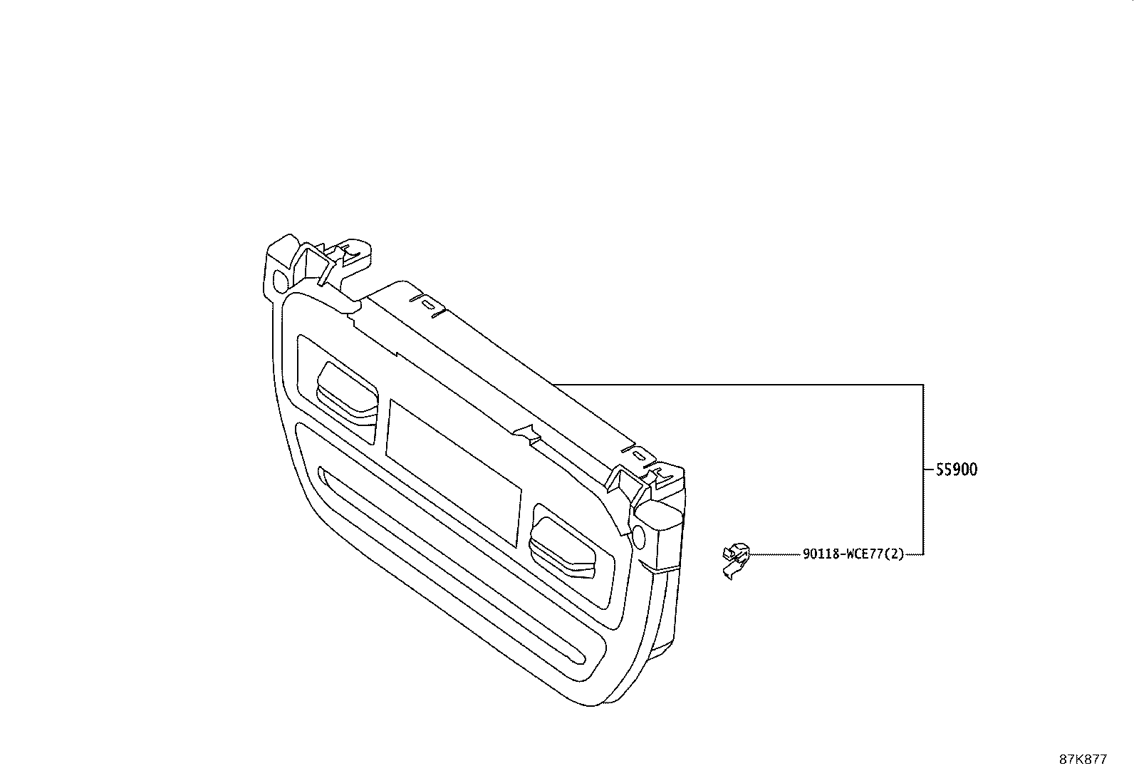 55870-WC028 DUCT SUB-ASSY, HEATER TO REGISTER, NO.2 product image