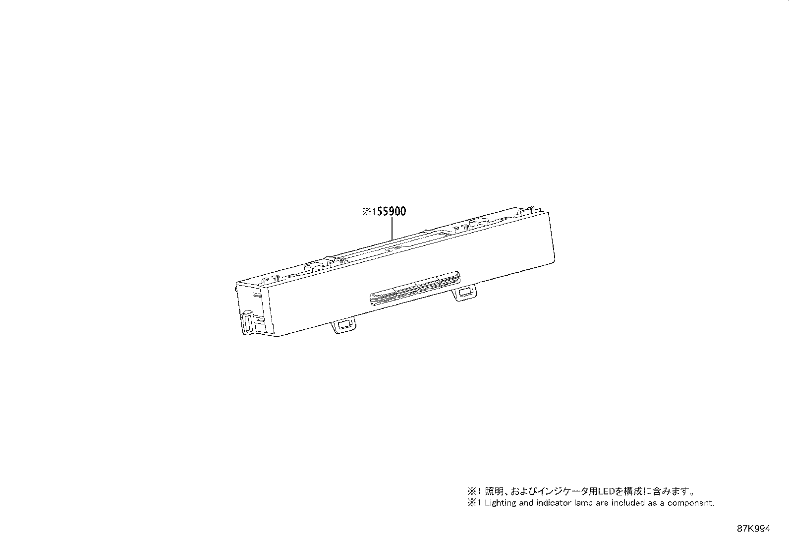 58863-0R040 DUCT, CONSOLE BOX, NO.3 product image