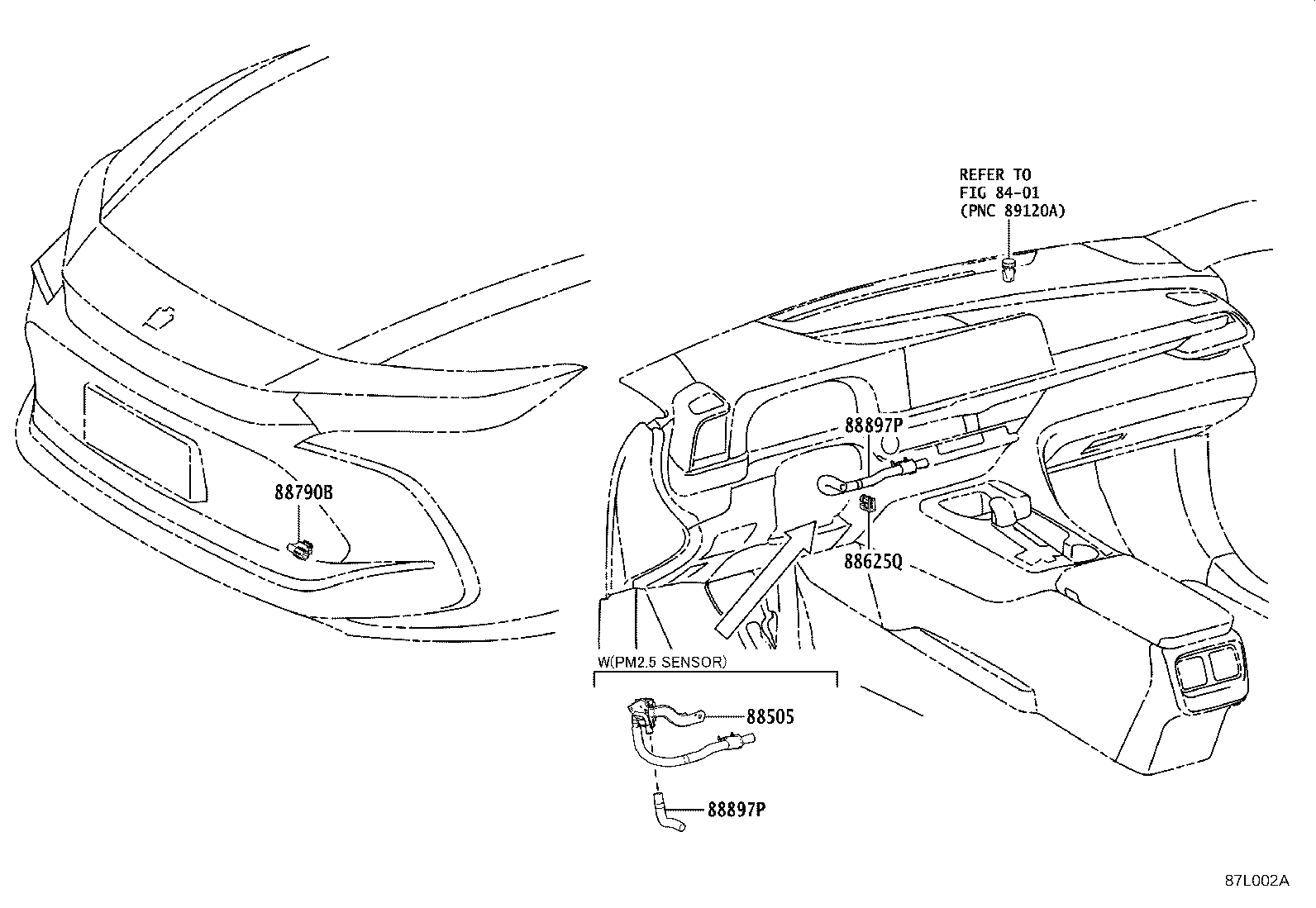 55845-30340 DUCT, HEATER TO REGISTER, NO.3 product image