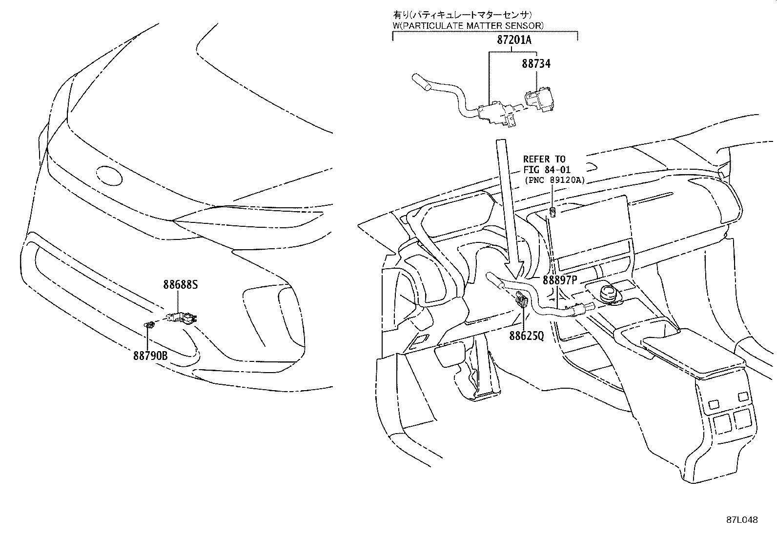 58863-0R040 DUCT, CONSOLE BOX, NO.3 product image